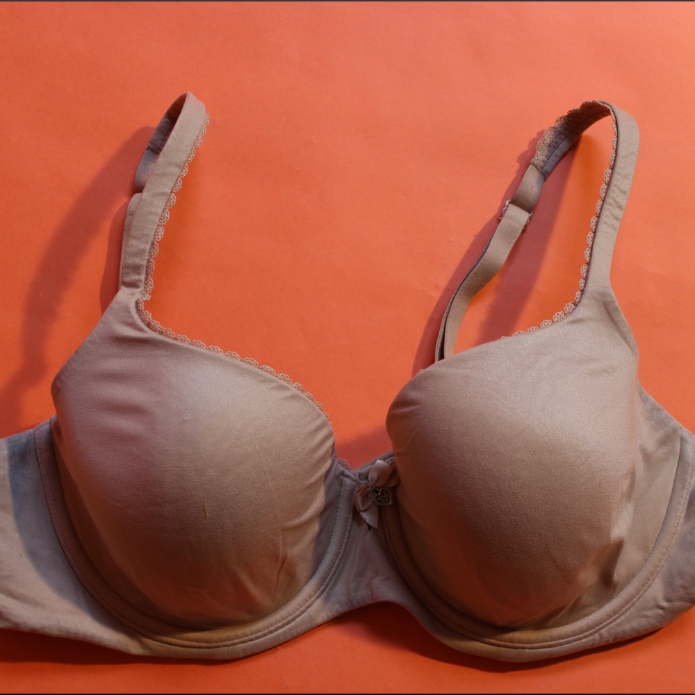 Victoria Secret Demi-Buste Double Tan Bra Size 38C